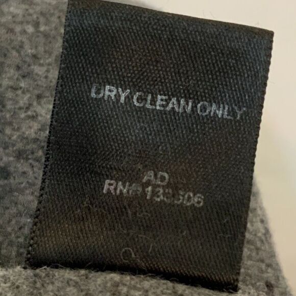 Ashley Stewart Gray Belted High Collar Button-Up Trench coat Size 1X - Picture 15 of 15